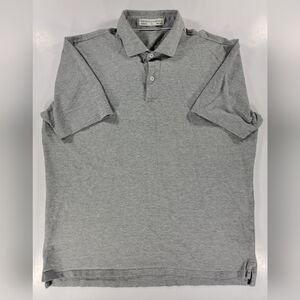 Holderness & Bourne Mens XL The Chapman Heathered Gray Stretch Cotton Polo Shirt